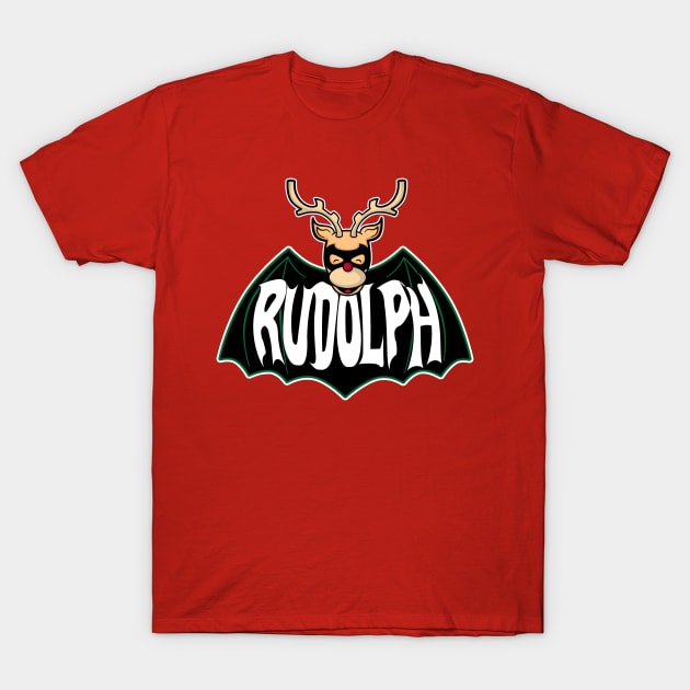 Bat Rudolf T-Shirt by fishbiscuit